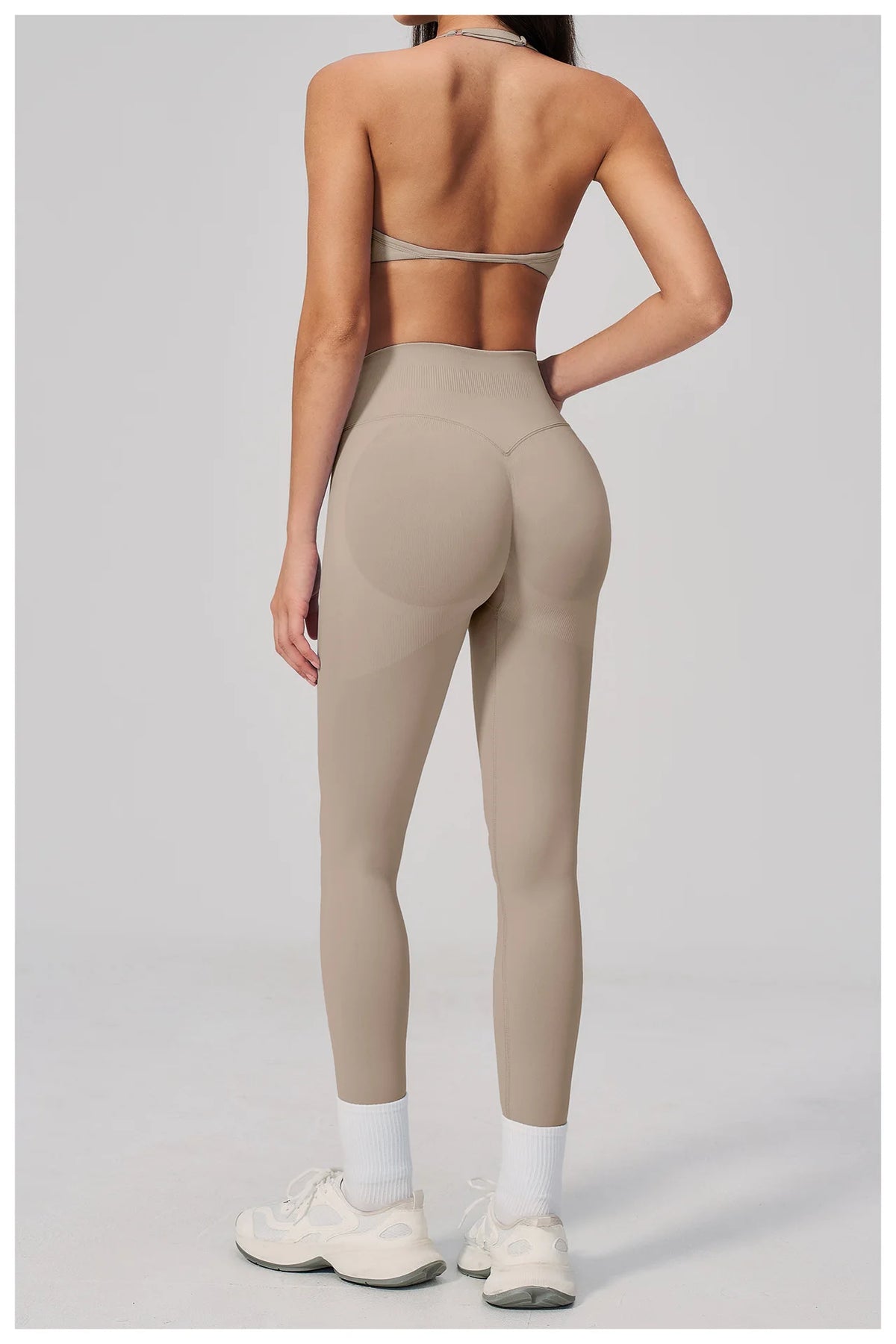 Breathable Quick Drying Yoga Set for Women Beauty Back Sports Bra High Waist Leggings Fitness Suit Outwear Gym Running Tracksuit
