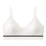 Women Cotton Tube Tops Wire Free Bra Solid Color Adjusted Straps Lingerie Breathable Underwear Push Up Tube Bra Cropped Top