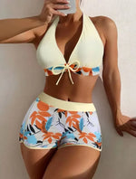 Sexy High Waist Bikini Shorts 2026 Women Swimsuit Two Piece Swimwear Female Bikinis Set Sports Bathing Suits Brazilian Biquini