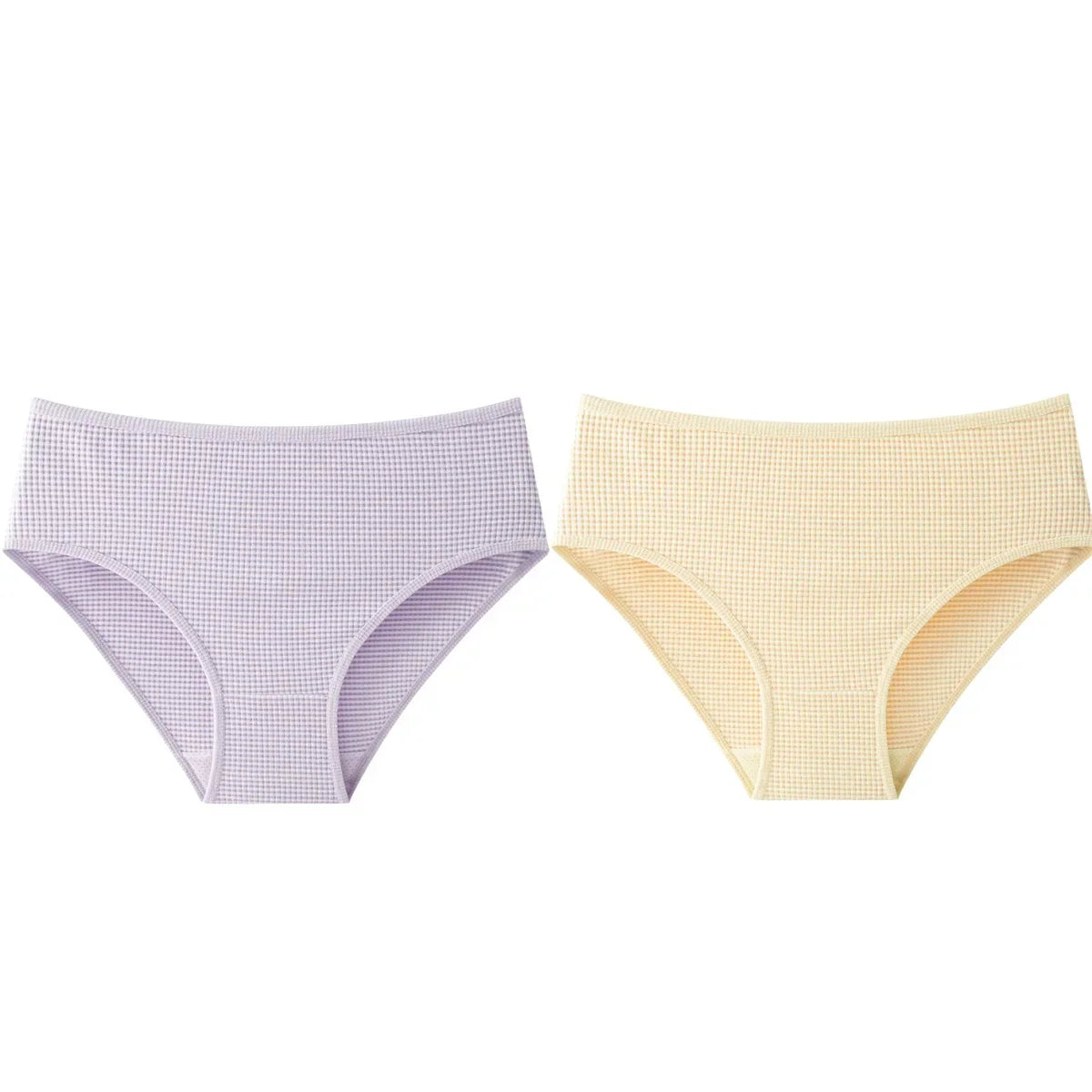 2Pcs/Set Women High Rise Panties Seamless Underwear Winter Warm Underpants Breathable Briefs Female Sexy Lingerie