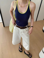 Sports vest U-neck slim fit camisole bottoming T-shirt