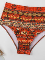 Tribal Print Bikini 2024 Brazilian Biquini Two Pieces Swimsuit Women High Waist Bathing Suit Swimwear Female Summer Beach Wear