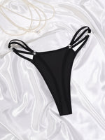 1pcs Low Waist Black Sexy Women's g-string Breathable Comfortable Sexy Lingerie Elegant Lady thongs Bikini Female Underwear