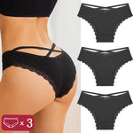 3Pcs Women Cotton Panties Seamless Hollow Sexy Design Unique Low Waist Women Panty Breathable Girl Underwear Soft Lingerie S-XL
