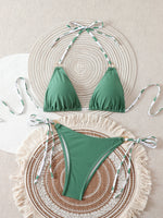 Triangle Halter Thong Bikinis 2026 Women Sexy Swimsuit Ring String Swimwear Female Bathers Bathing Swimming Swim Suit Beachwear