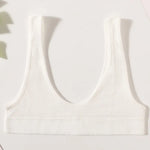 Ribbed Seamless U-Back Bralette Women's Push Up Tube Tops Wire Free Plunge Underwear Sexy Lingerie Small Cup Intimates M-XL