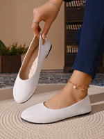 Women Flats Shoes Comfortable Knit Ballet Flat Shoes Women Casual Slip on Loafers Office Boat Sneakers Women Zapatos De Mujer