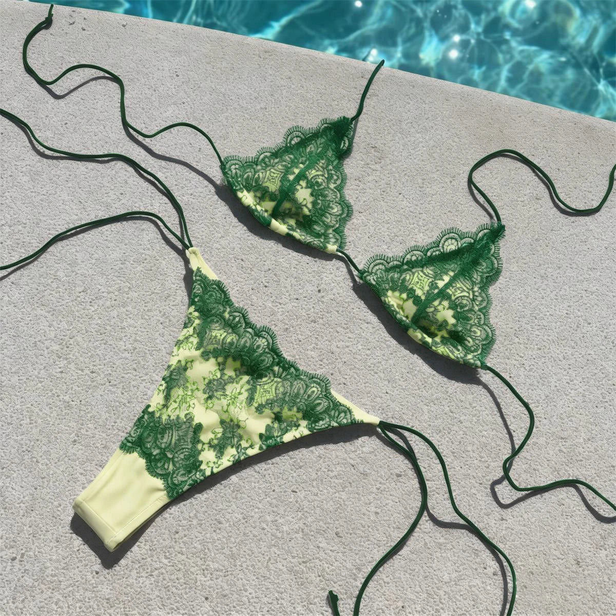 Lace Bikini 2026 Push Up Women Swimsuits Sexy Swimwear Brazilian Biquini Micro Bikinis Patchwork Swim Suit Bathingsuit Beachwear