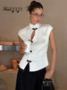 Fashion Women Short Sleeve Tops Tees Button Hollow Out Solid Slim Sheath Elegant Office Top Casual Cheongsam Inspired T-Shirt