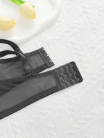 Women's oversized underwear with half cup gathered anti sagging front buckle lace design suitable for plump women 90D-110D B2483
