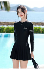 New Women's Split Style Swimsuit for Slimming, Belly Covering, and High-end Sports Style