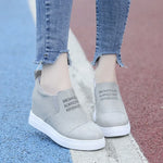 Women Ankle Boots Wedges Vulcanized Platform Autumn Female High Heel Height Increasing Shoes Ladies Fashion Casual Plus Size741