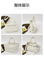 2026 Autumn New Women's Corduroy Tote Bag - Large Capacity, High-End Texture, Fashionable Commuter Shoulder & Crossbody Bag