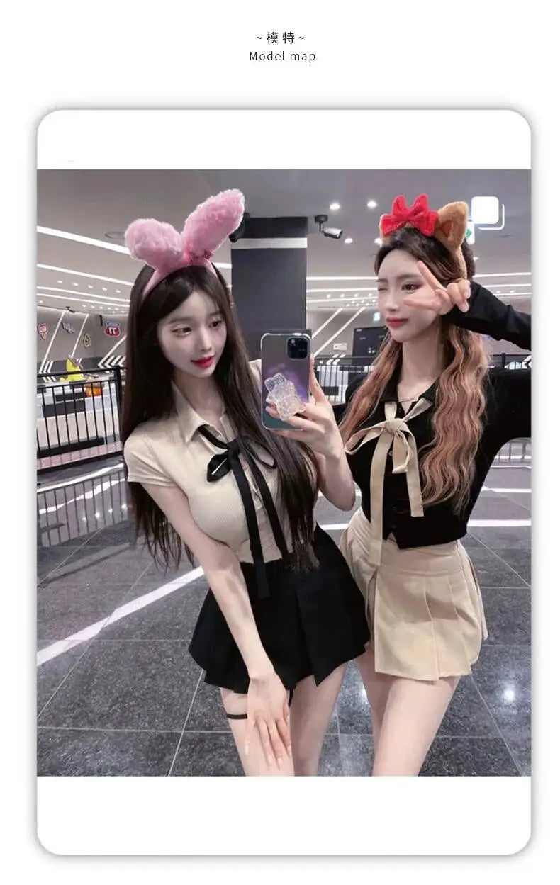 WOMENGAGA Korea Style Sexy Slim High Waist Strap A-line Half Length Skirt Fashion Women Skorts JK Sweet 2023 NewOW3W