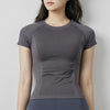 Women Yoga Top Seamless Sport T-shirt Sexy Fitness Clothes Short Sleeve Yoga Shirt Gym Top Running Active Wear Sport Top Female