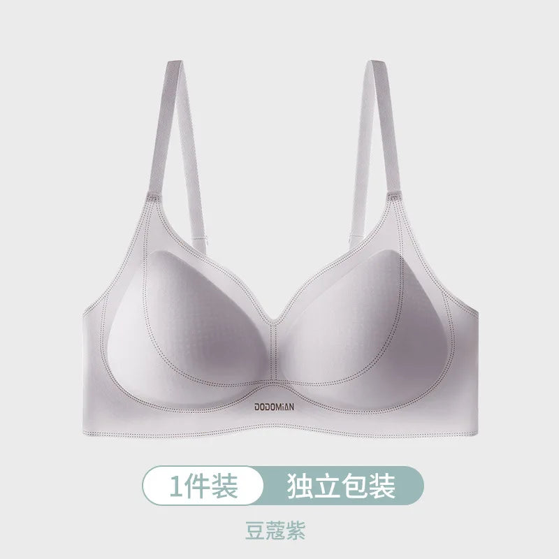 Seamless Fixed Cup Bra Women's Sexy Bra Soft Support Upper Lift Breathable Comfortable Adjustment Type Underwear Everyday Bra