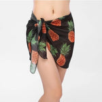 Women Bikini Cover-Ups Skirts Printed Chiffon Swimwear Pareo Scarf Swimsuits Cover-Ups Wrap Kaftan Sarong Beach Short Sexy Skirt