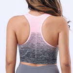 Women Sports Bra Shock-absorbing Bra Breathable Shock-proof Underwear Steel Ring Free Yoga Bra Running Vest Fitness Workout Tops