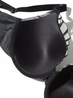 Everyday Plus Size Women's Push up Bra Fan Embroidery, Thin Cup, Comfortable Underwire Support Lingerie