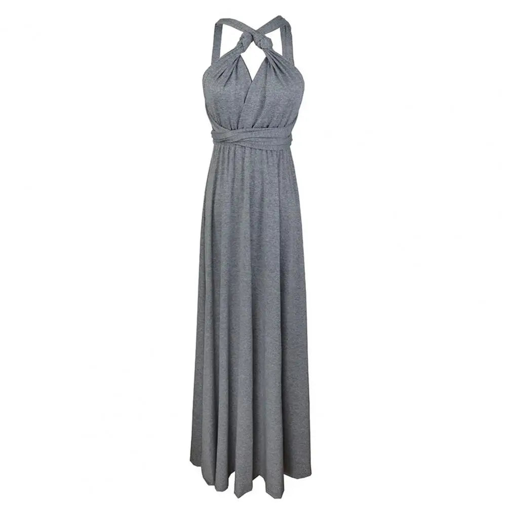 Women's Transformer Dress Multi Way Wrap Backless Wedding Evening Gown Convertible Floor Long Formal Dress