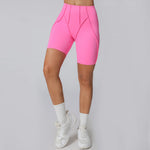 Yoga Shorts Women Fitness Shorts V-shaped Waist Running Cycling Shorts Breathable Sports Leggings Workout Gym Shorts