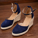 15 Colors Big Size 43 Summer Bohemian Espadrilles Sandals Women Beach Vacation Shoes Comfy Walk High Heels Wedges Sandals