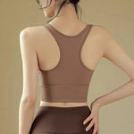 Women's Professional Shock-Absorbing Yoga Sports Vest One-Piece Gathering Sports Bra Running Collection with Breast Support