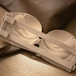 Strapless Push Up Bra, Wireless Half Cup Detachable Straps Anti-Slip Women Brassiere Small Bust Lift Sexy Cross Back Underwear