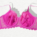 High quality lace plus size underwear Women pretty Lace Lingerie rose bra Large size multi C-D Cup comfortable to wear MR3050