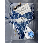 XS - L 2026 Printed Polka Dot Bikini Female Swimsuit Women Swimwear Two-pieces Bikini Set Plaid Bather Bathing Suit Swim V8039