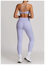 Yoga Set 2PCS Women Tracksuit Nude Feeling Workout Sets Gym Clothes Push Up Fitness Running Sportwear Sport Bra Leggings Suit