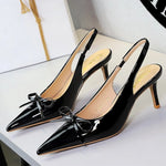 2026 Latest Light Luxury Style Women's Casual High Heel Sandals Summer Exquisite Pointed Shallow Mouth Fine Heel Modern Sandals