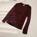 New Long Sleeve Yoga Shirt Top Women's Tight Fitness Wear Gym Clothes Sports Blouses Running Training Workout Pilates Yoga Shirt