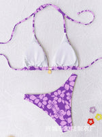 Micro Bikini 2026 Push Up Women Swimsuits Sexy Swimwear Brazilian Bikini Set Biquini Print Swimsuit Summer Brown Beachwear