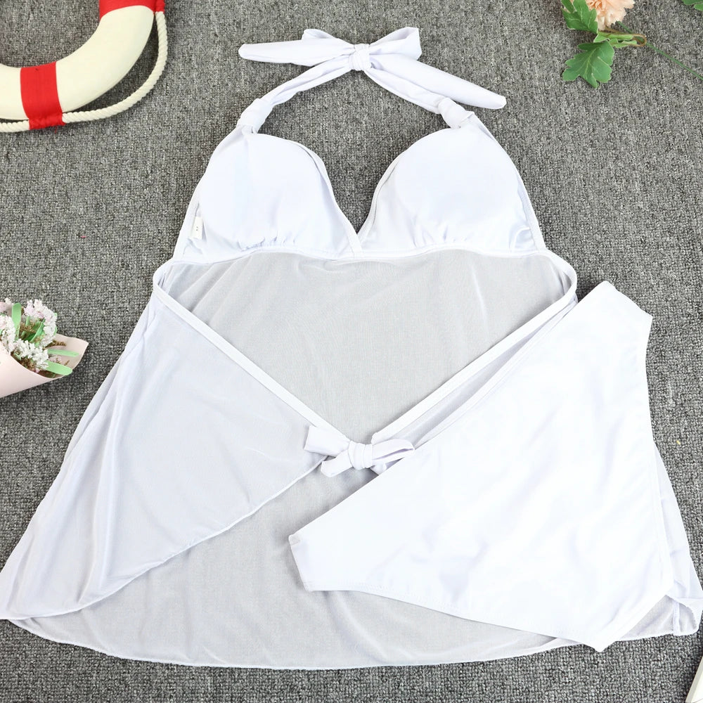 Tankini Swimwear Women 2025 Sexy Swimsuit Summer Bathing Suit Bikini Set Plus Size Women's Swimsuits Beach Wear Swimming Suit