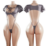 Sexy Lingerie Women Crotchless Hollow Pajamas Erotic Costume TeddyBackless Office Exotic Outfit Role Play Bondage Underwear