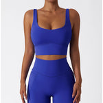 Comfort SkinFriendly Sports Bra With Chest Pad Tank Top Women Gym Fitness Running Yoga Bra Stretch Pull Up Vest Underwear Women