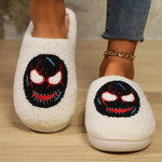 Women Cartoon Plush Slippers Winter 2024 Halloween Style Non Slip Warm Winter Home Slippers Ladies Casual Soft Sole Cotton Shoes