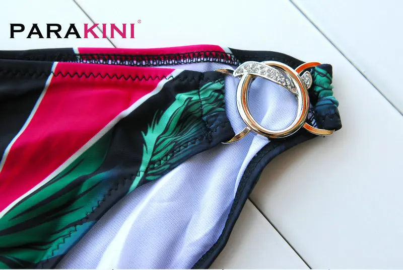 DEKA Women Brazilian Chain Bikini Set New Sexy Solid Two Pieces Push Up Swimsuit Female High Waist Swimwear Bathing Suit Summer