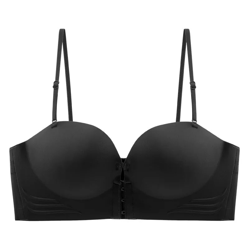 New Front Buckle Underwear Convenient Anti Sagging without Shoulder Strap Women's Bras without Steel Ring Seamless