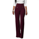 Trousers Loose Slim-fit Solid Color Women Wide Leg Pants for Casual Loose Trousers Solid Trouser Streetwear