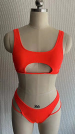 Micro Bikini 2022 Sexy Women Swimsuit Female Rib Bikini Set Push Up Women Swimwear Brazilian Biquini Cut Out Neon Bathing Suit