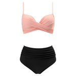 Push Up Bikini Leopard Swimsuit Women Sexy Solid Swimwear Female Floral Bathing Suit Ruched Beachwear XL High Waist Bikini 2026