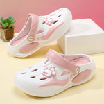 2026 Summer Sandals For Women Platform Shoes Thick Sole Cute DIY Paw Girls Street Beach Slippers Soft EVA Female Fashion Clogs