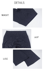 DIAS FIT JOY Women's Hip lifting flared pants high waisted yoga fitness pants sports micro flared yoga pants wide leg pants