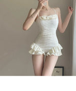 Cute and Conservative Swimsuit for Women, Covering The Belly and Slimming, Gathering Hot Spring Vacation, Fashionable Swimsuit