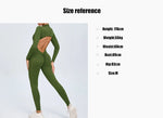 Hearuisavy Summer V Back Sports Jumpsuit Yoga Clothes Rompers Women Long Sleeveles Workout Bodysuits Backless One-piece Suit