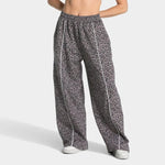 Loose Leopard Print Yoga Lounge Pants - Comfortable Sport Leggings for Workout & Casual Wear