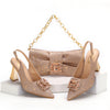 Doershow hot selling Shoes and Bags To Match Set Italy Party Pumps Italian Matching Shoe and Bag Set for Party! 1-10
