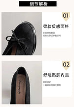 Spring Autumn Platform Mary Jane Shoes Women Thick High Heels Shoes Vintage Slip on Butterfly-knot Pumps 2026 New